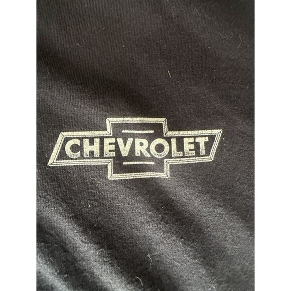 Chevy Car Tee Shirt American Flag Eagle Faded Logo Graphic Men's XL Black - Picture 3 of 3